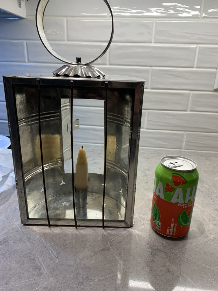 Reproduction Tin candle holder image indicator(2)