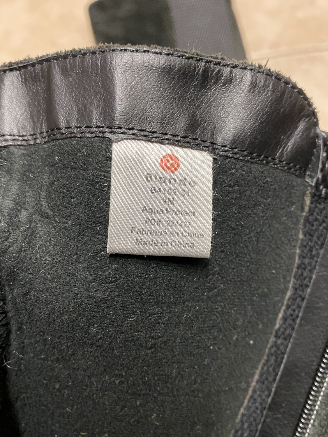 Blondo Women’s Leather High Wedge Boots Black 9 image indicator(5)