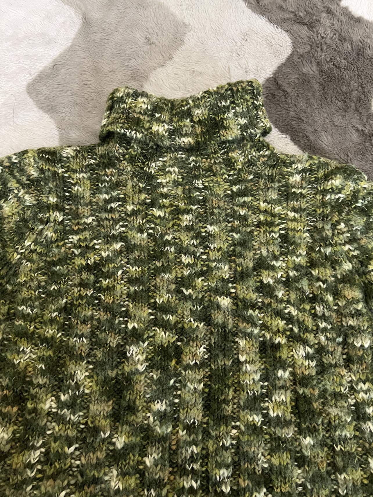 Turtleneck Sage Green Sweater Medium Petite image indicator(4)