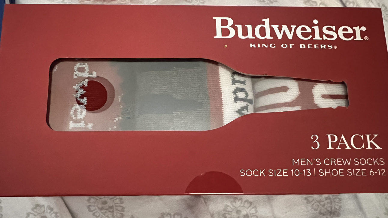 Budweiser Design 3-pack Men’s Crew Socks