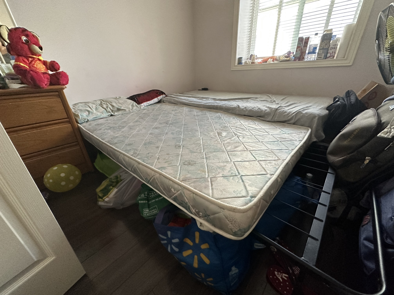 King size bed and mattress