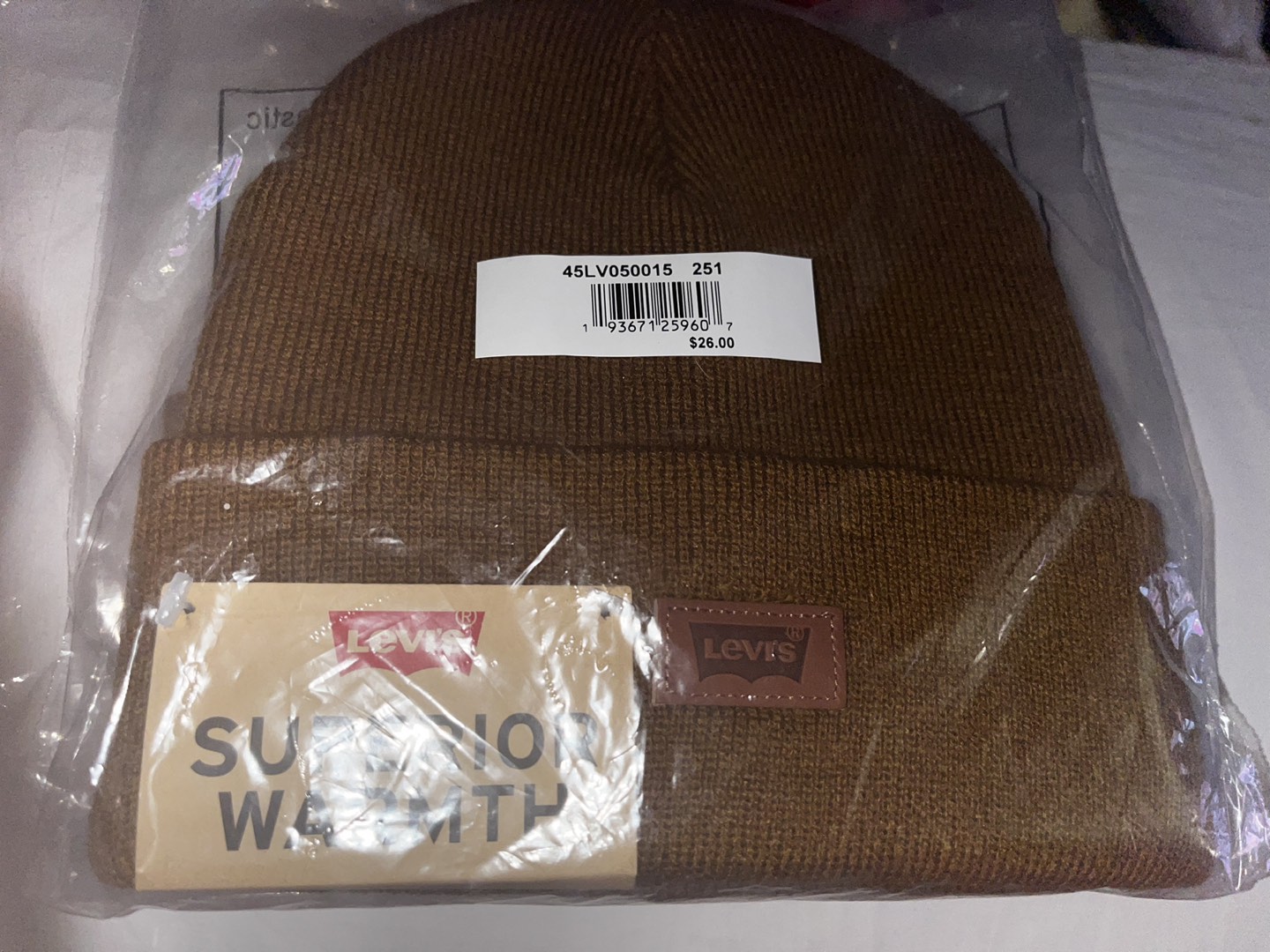 Brand new Levi’s beanie hat