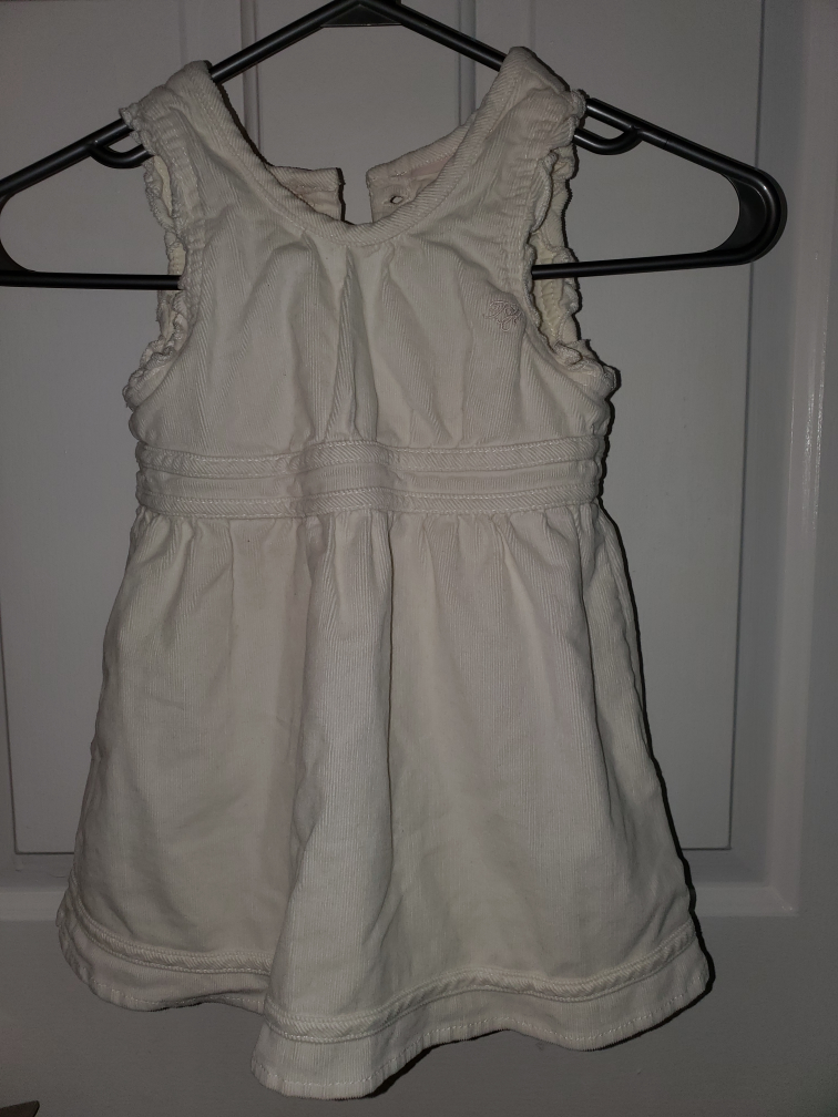 tommy hilfiger white corduroy dress size 2T image indicator(2)