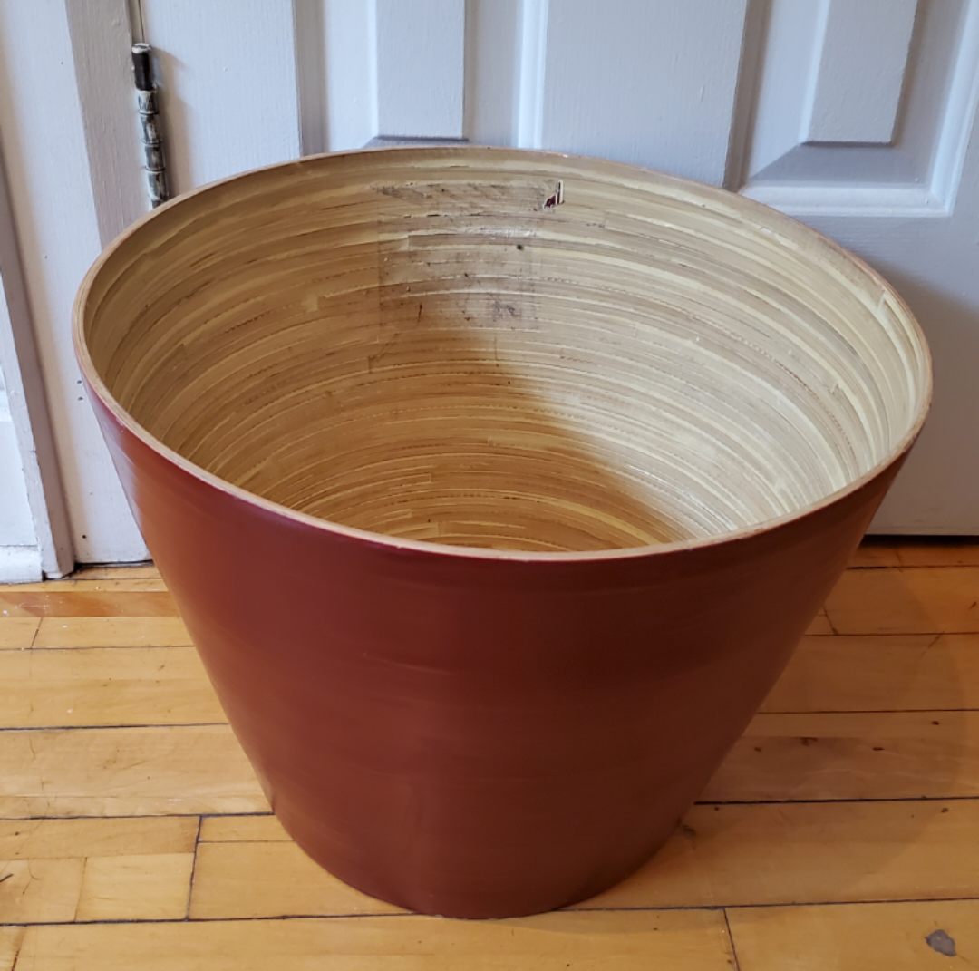Bamboo Planter (Red) thumbnail