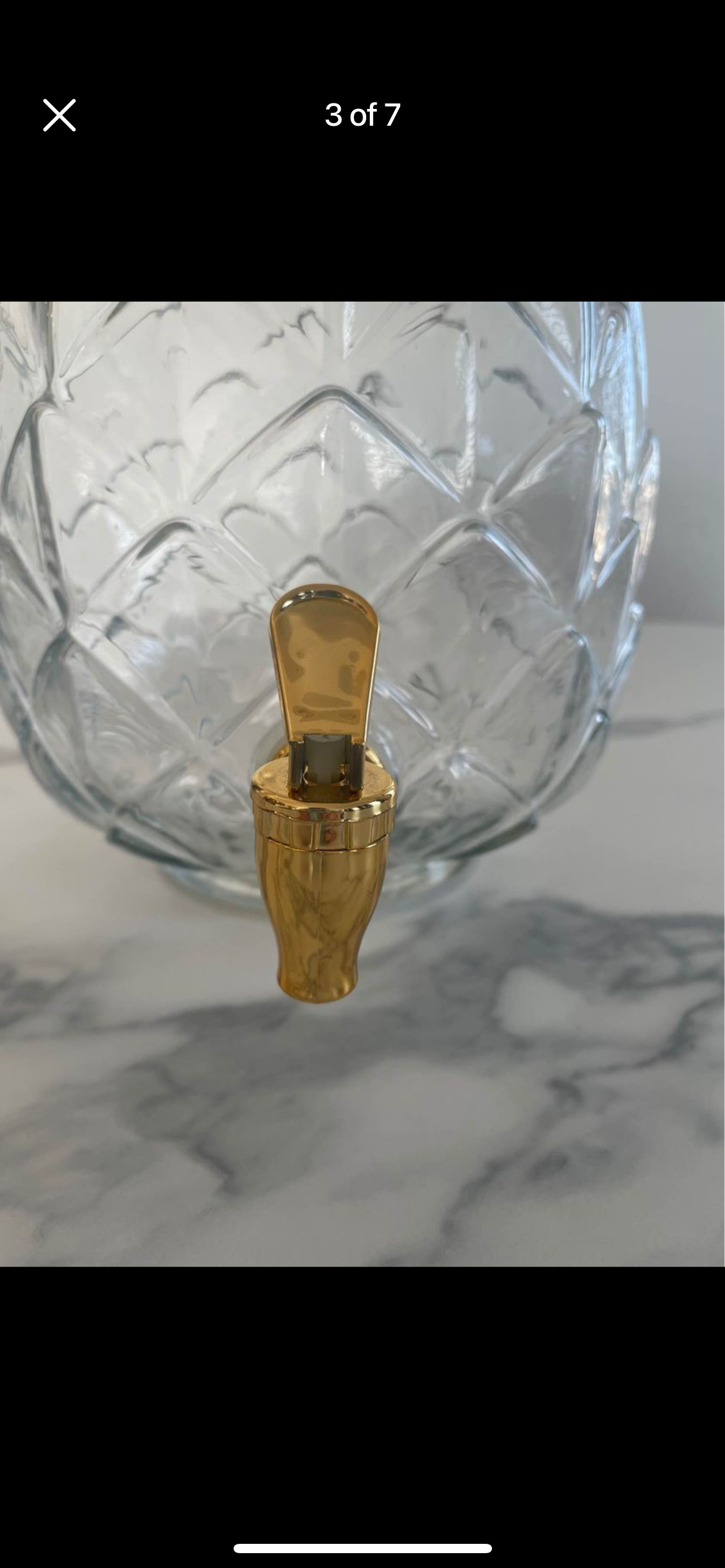 FREE Beverage Sangria Dispenser Glass Pineapple #freecycle - photo 3