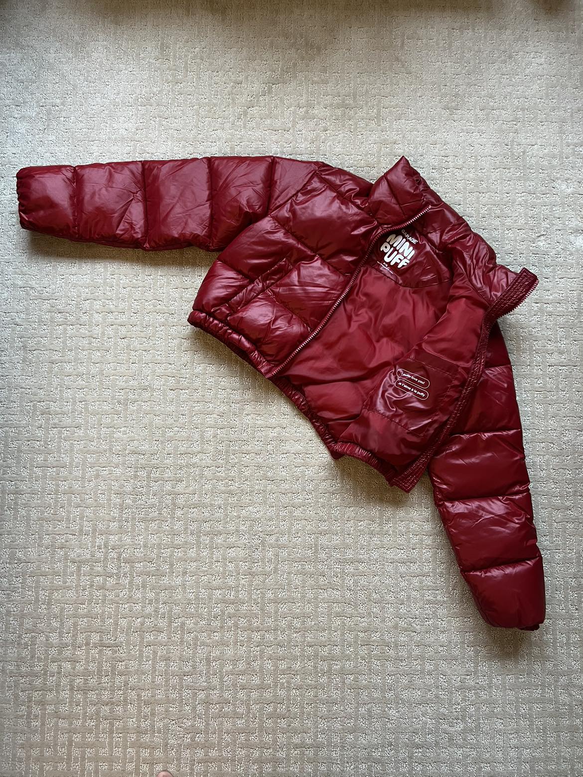Red Mini Puff Jacket image indicator(2)
