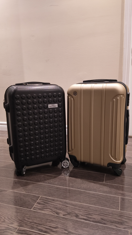 20 inch travel luggage suitcase x 2