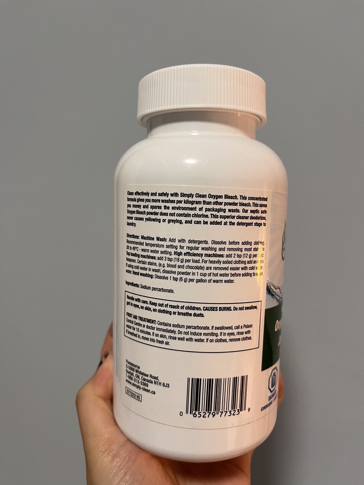 Simply Clean Oxygen Bleach Powder - photo 2