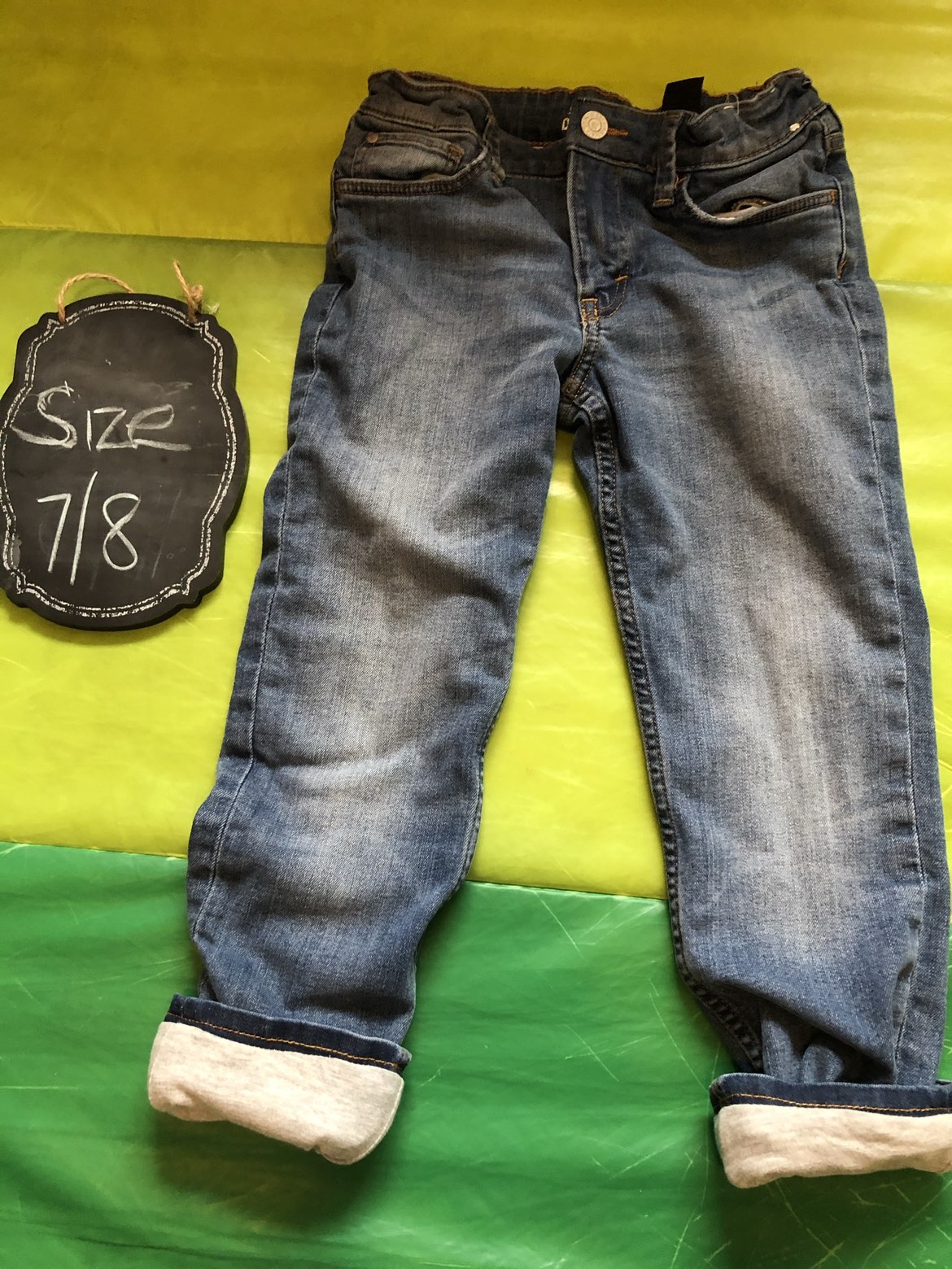 H and M Boys lined slim cropped jeans 7/8 EUC thumbnail
