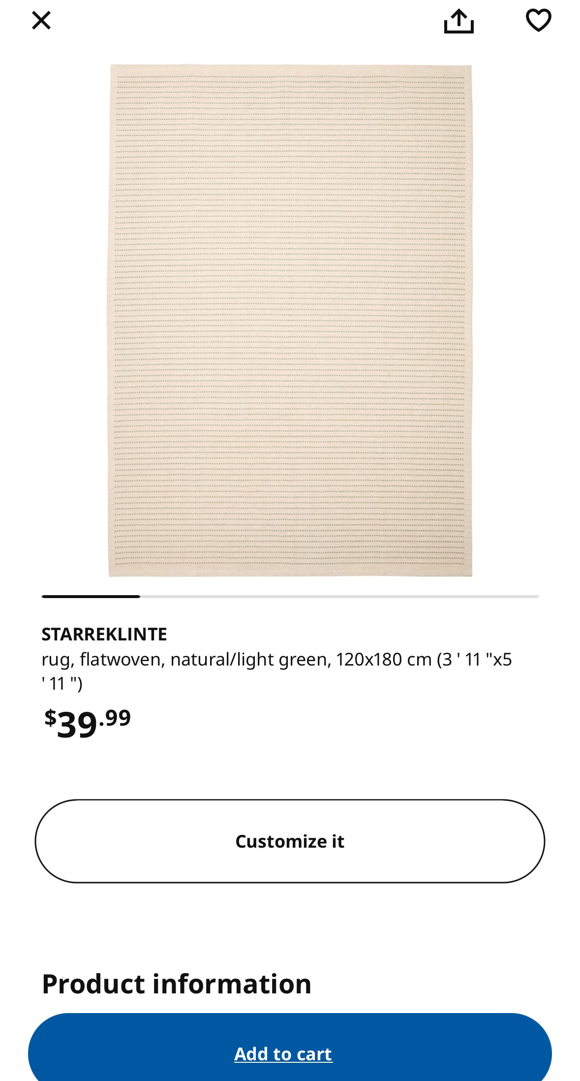 Ikea rug
