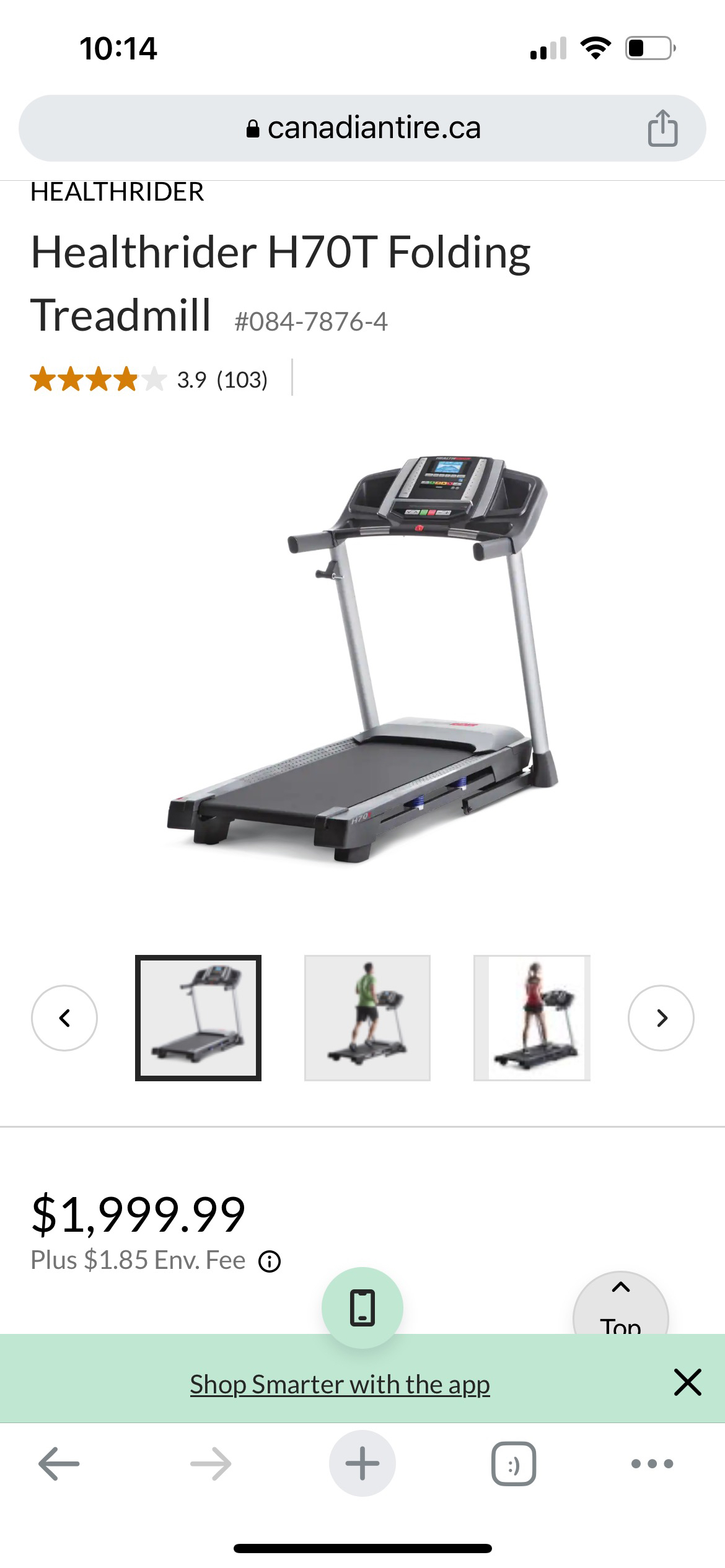 Healthrider h70t best sale canadian tire