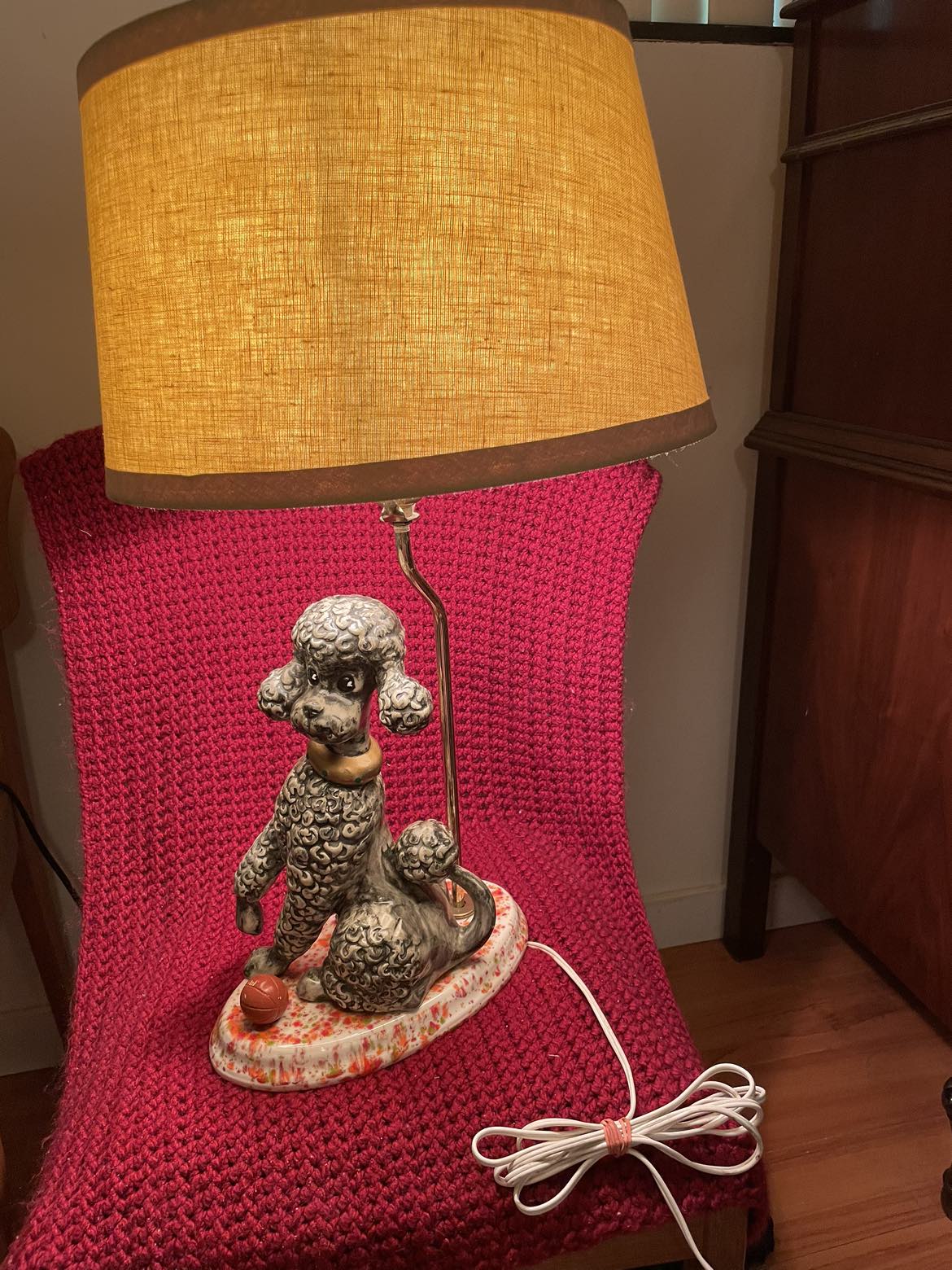 Vintage 1950-60 Poodle lamp - photo 3