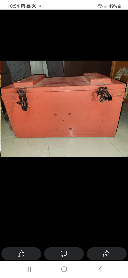 ANTIQUE MARINE SAILOR TRUNK - photo 3