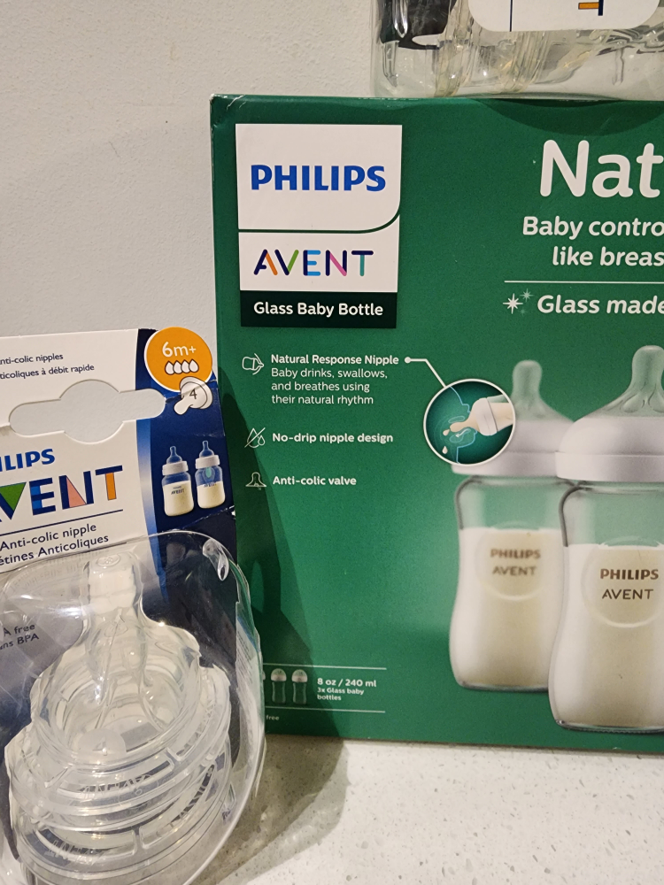 Brand new Philips Avent Glass Natural bottle image indicator(3)