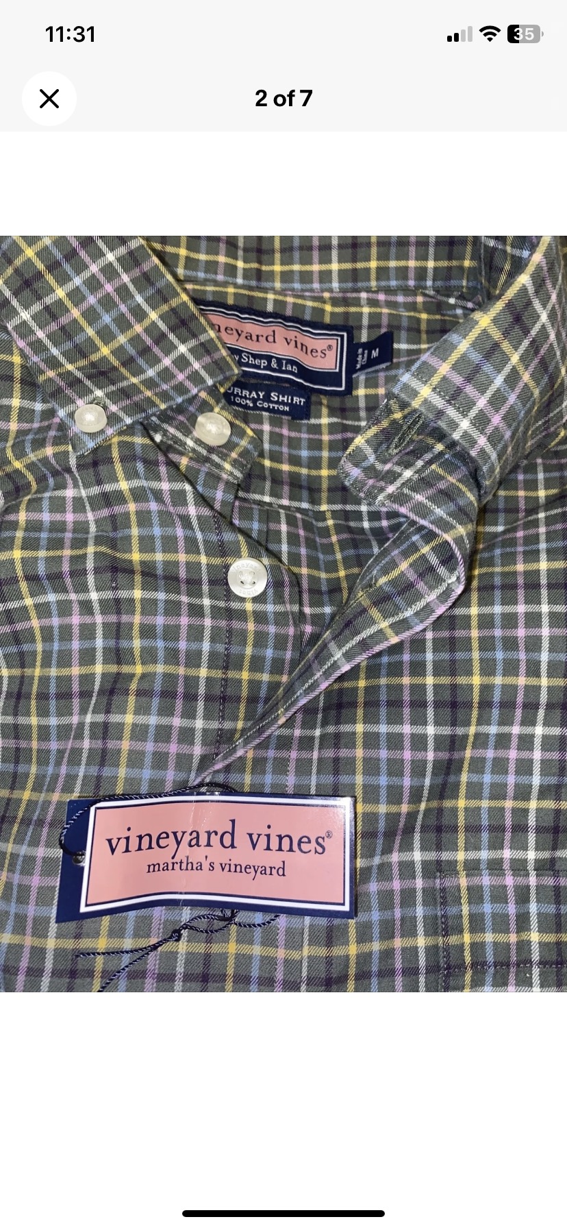 NWT Vineyard Vines Murray Button Down Shirt Medium image indicator(2)