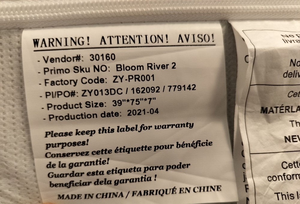 Bloom River Foam Mattress - Twin size (FREE) image indicator(4)