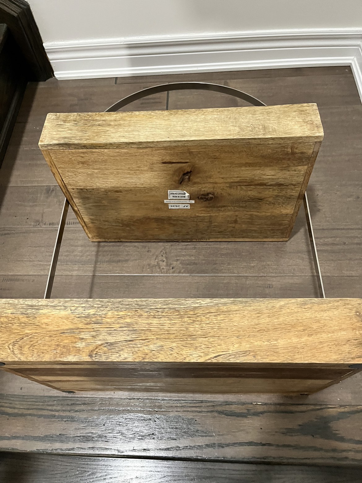 Large two tier wooden stand image indicator(8)