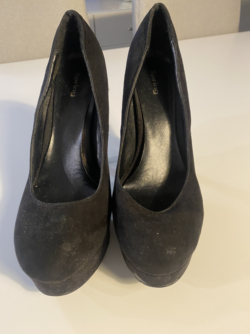 Spring Black Platform Heels