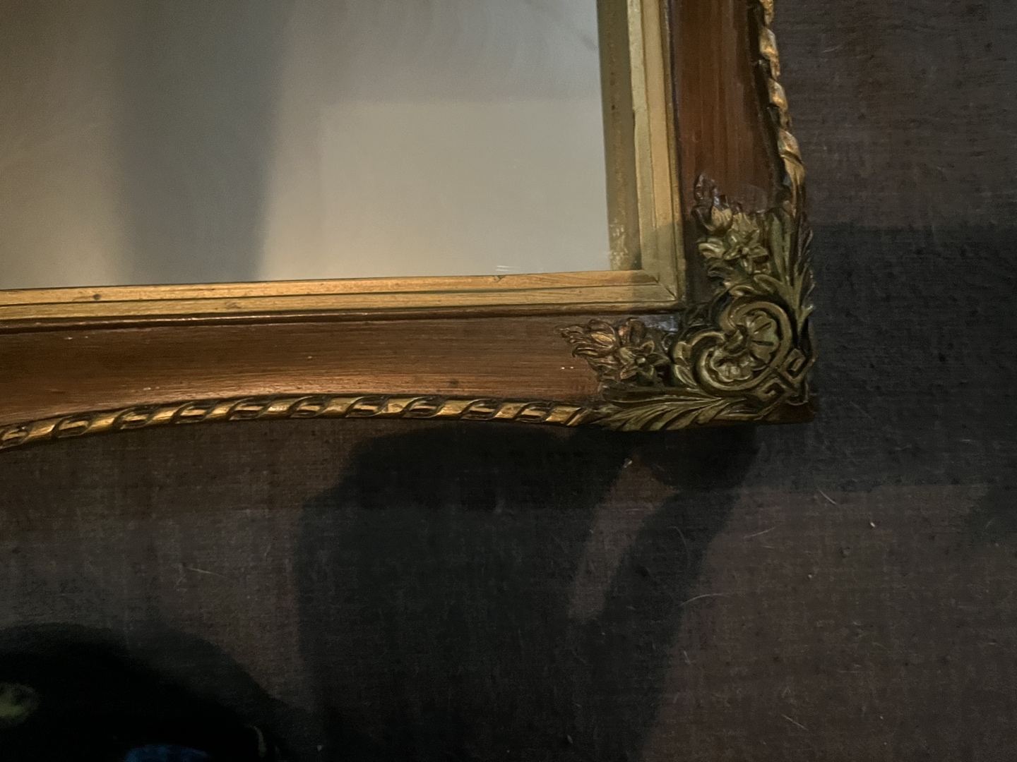 Vintage MCM Framed Mirror - photo 5