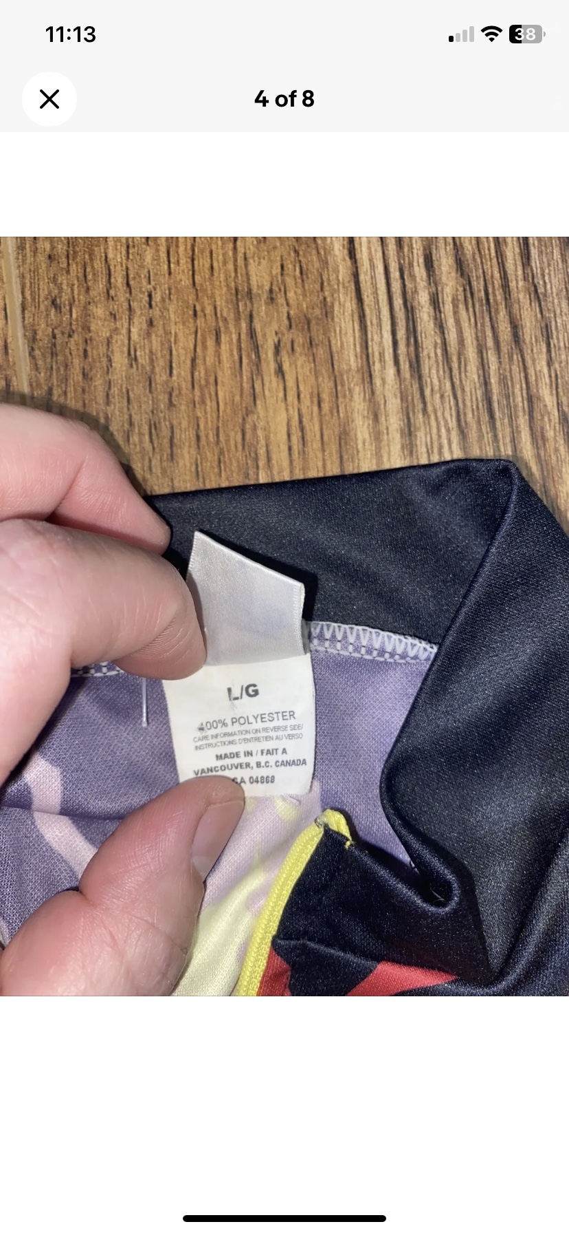 Vintage MEC Soleil Cycling Shirt Large Quarter Zip Canada image indicator(4)