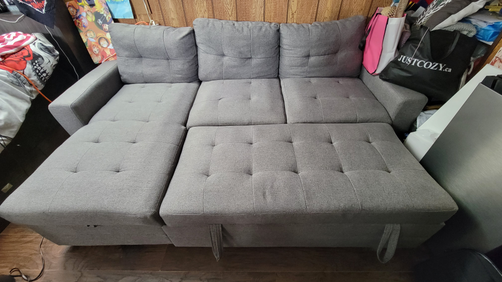 Grey Pull Out Couch image indicator(2)