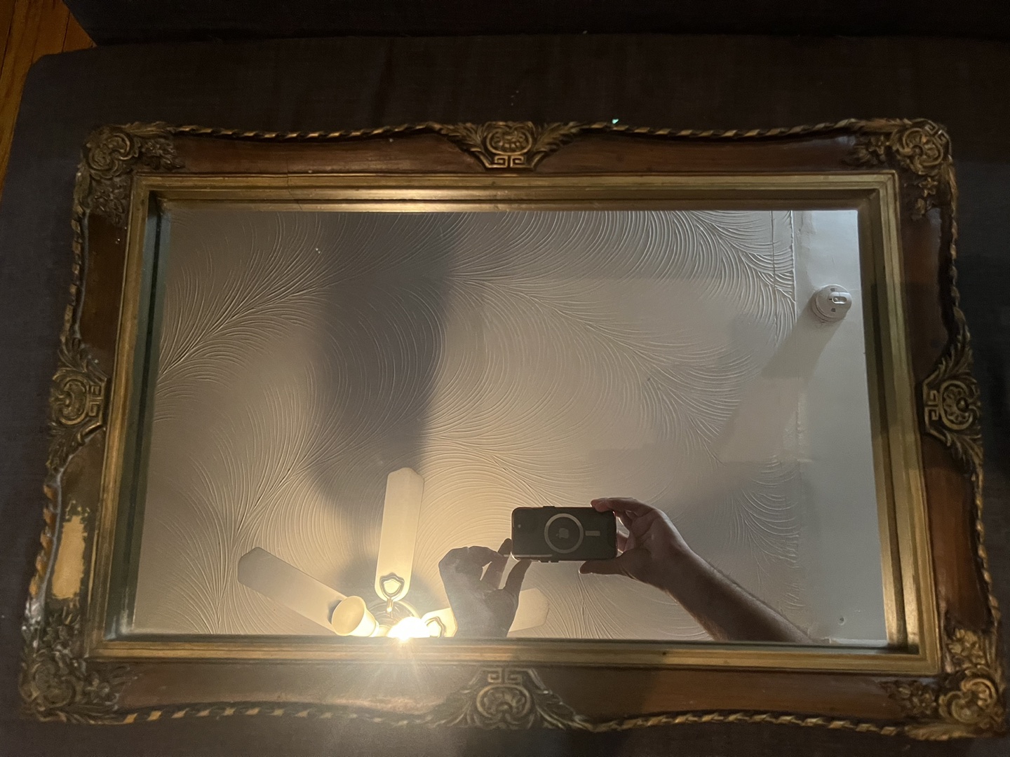 Vintage MCM Framed Mirror - photo 3