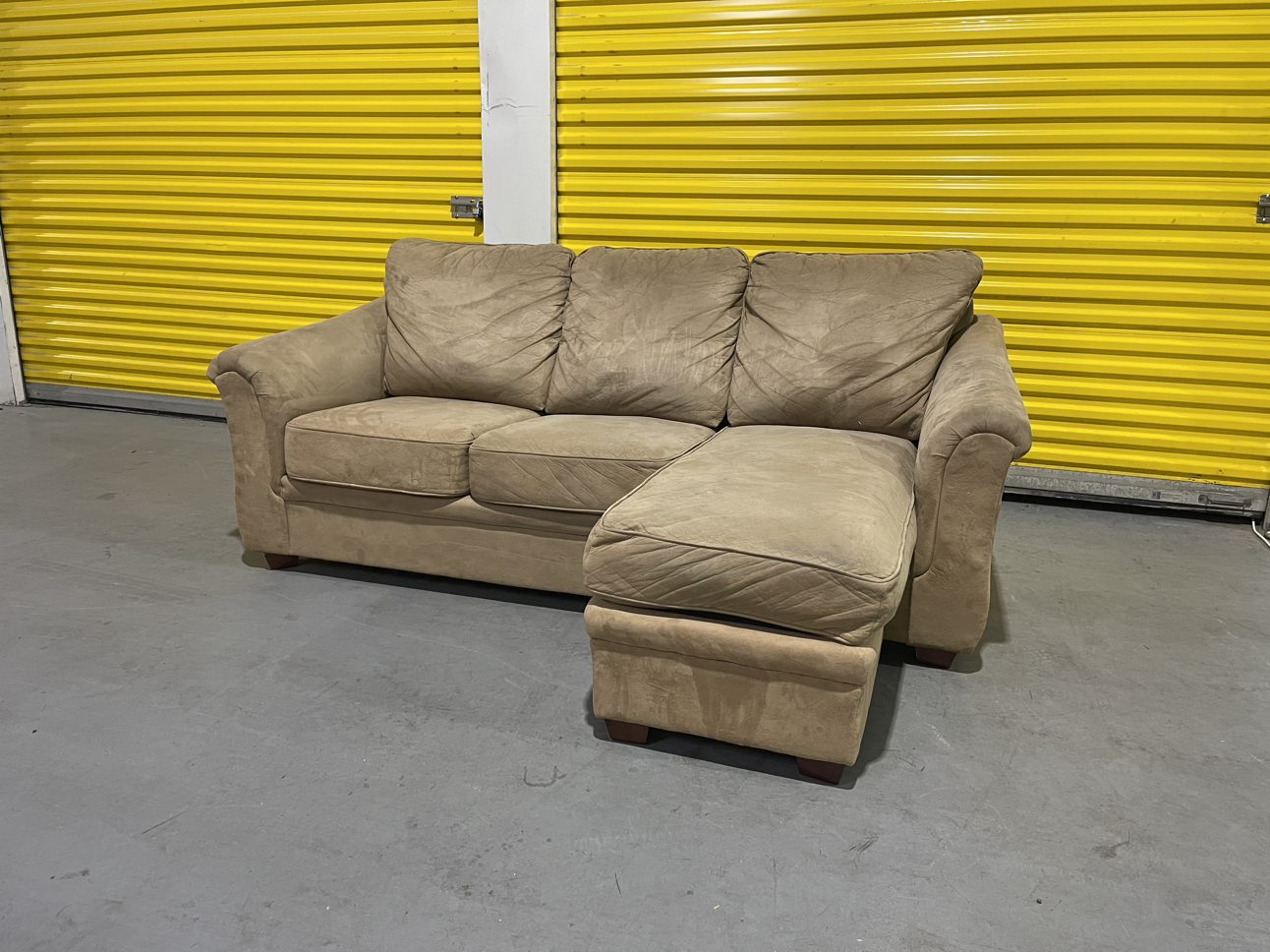 FREE DELIVERY | Comfy Beige Reversible Sectional - photo 3