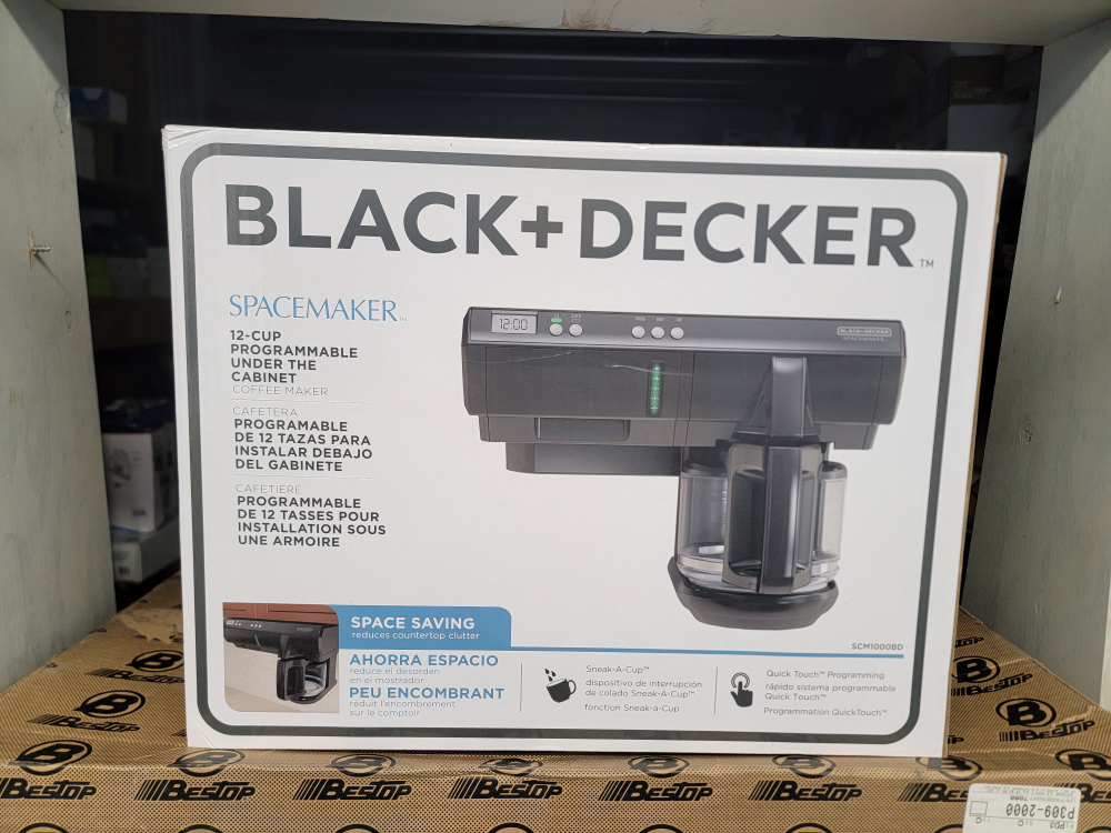 BLACK+DECKER SCM1000BD Under The Cabinet 12-Cup Coffeemaker thumbnail