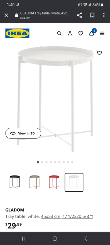 2 NEW IKEA SIDE TABLE - photo 4