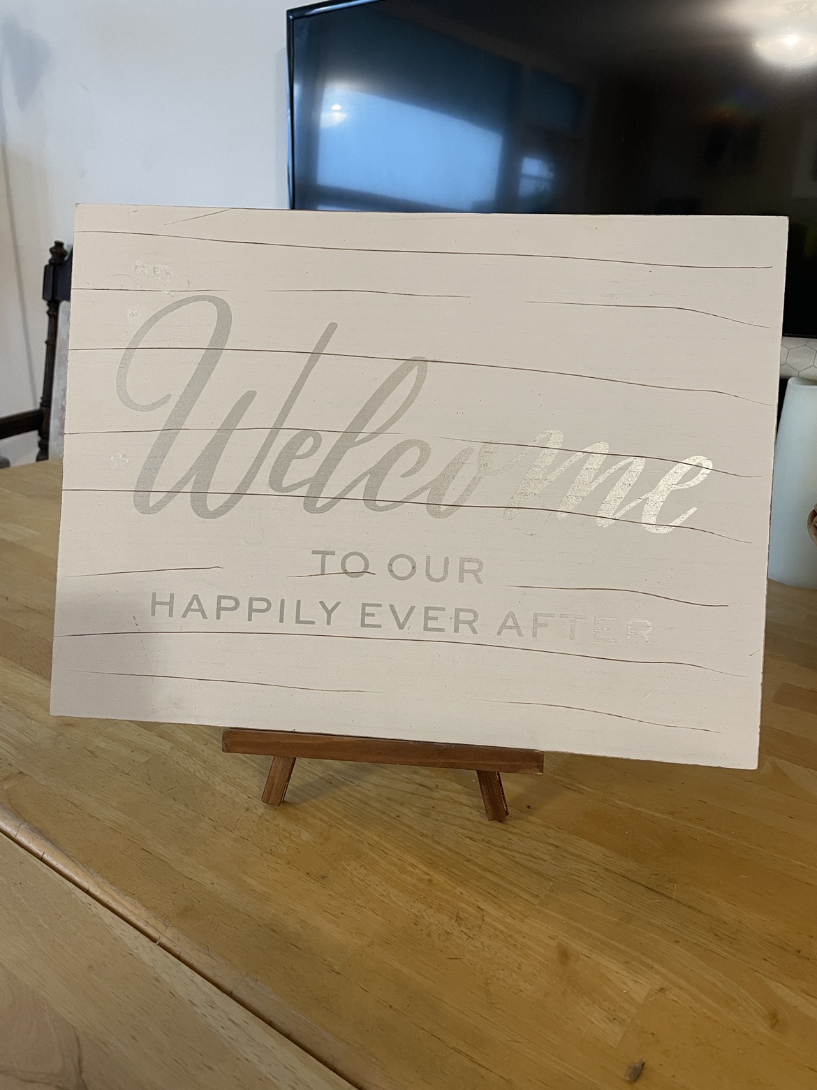 Wedding welcome sign