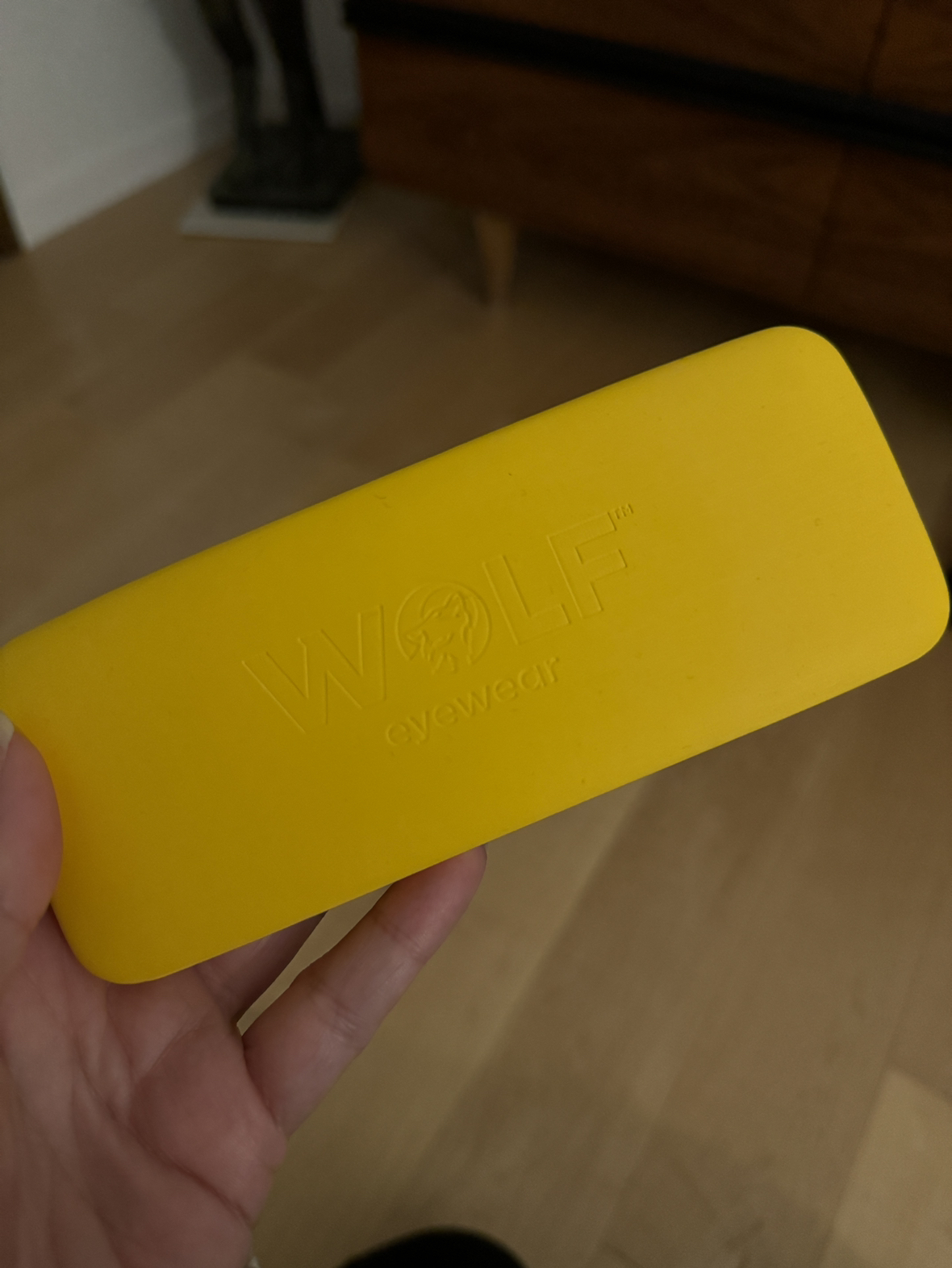Yellow glasses case