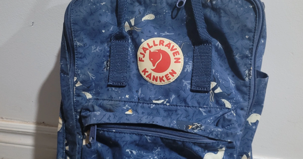 Fjallraven Kanken Art Laptop 17 Blue Fable backpack Karrot