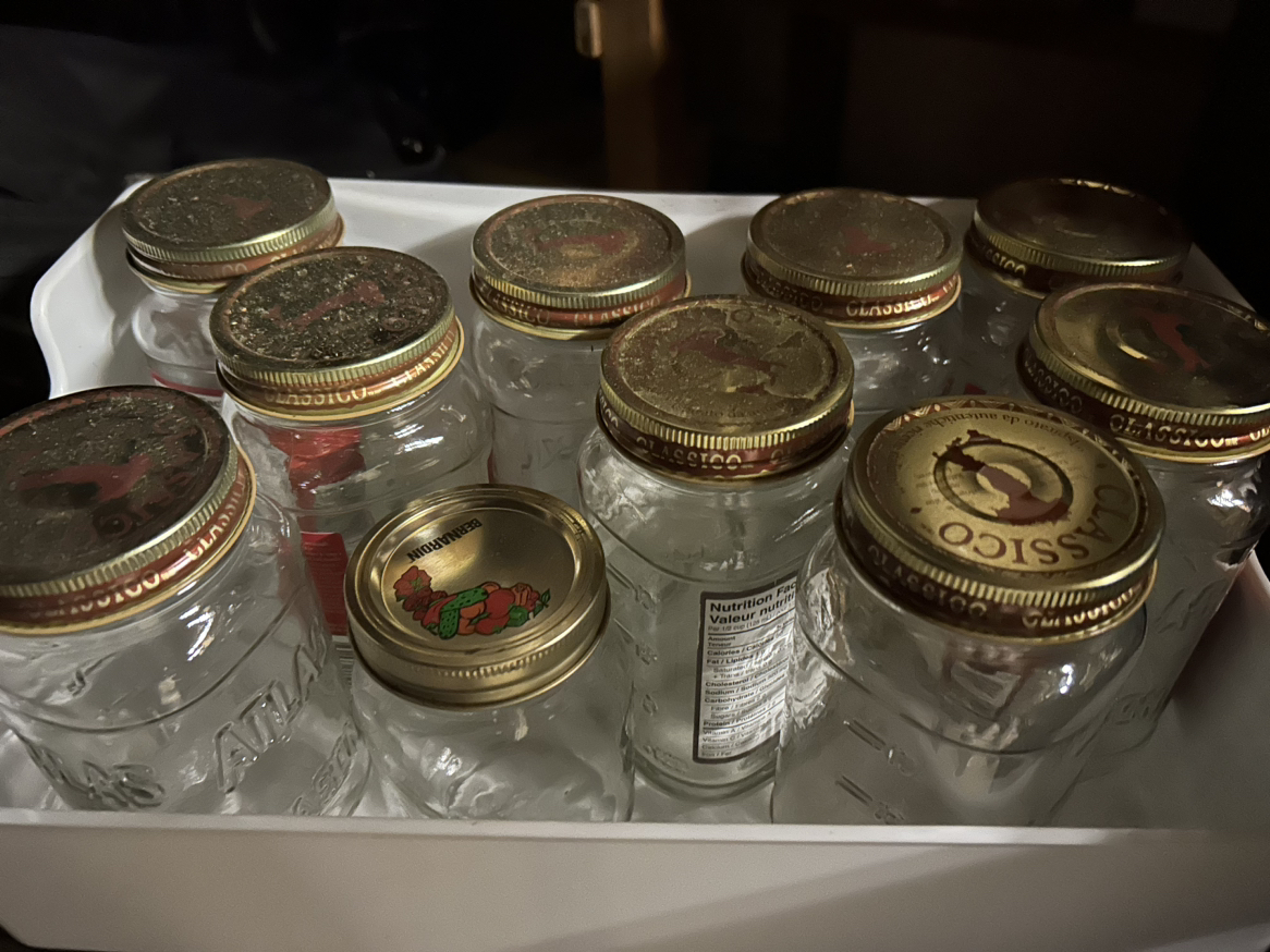 Glass jars #freecycle