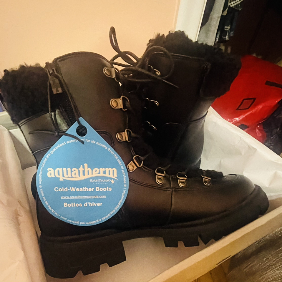 🎁#sellingspree Ladies Aquatherm winter boots-Nessa in black