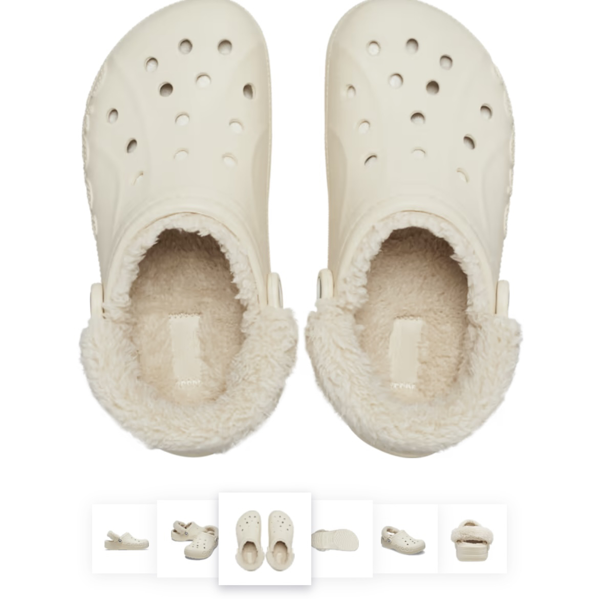 CROCS BAYA LINED FUZZ-STRAP CLOG image indicator(3)