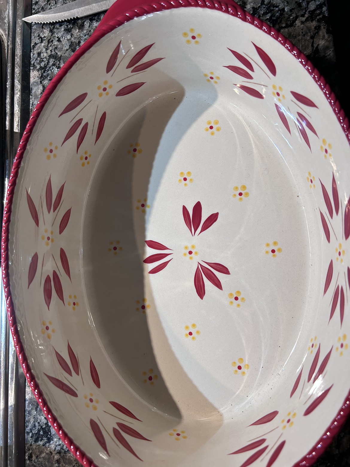 TEMP tations ceramic baking dish with woven straw trivet basket image indicator(7)