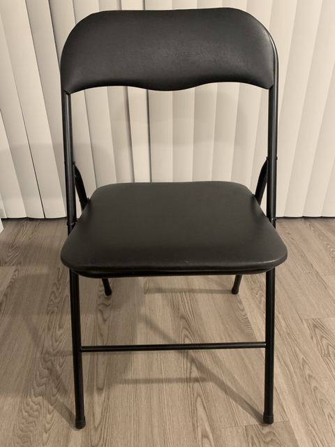 Vinyl Folding Chair, Padded folding chair