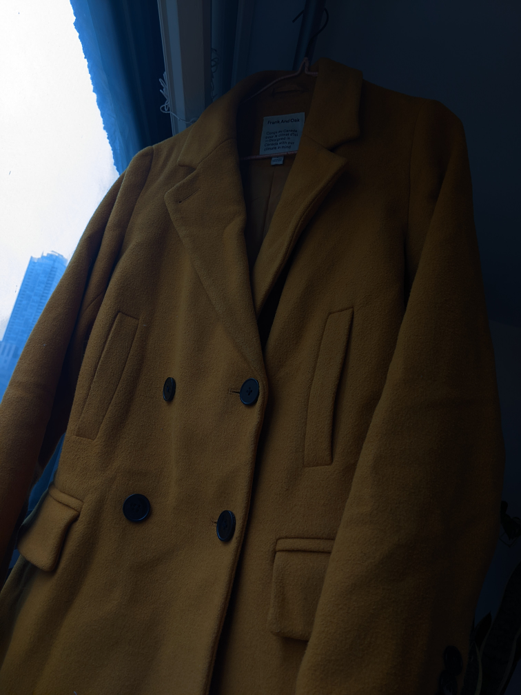 🌻✨Mustard Frank and Oak winter coat jacket small image indicator(3)