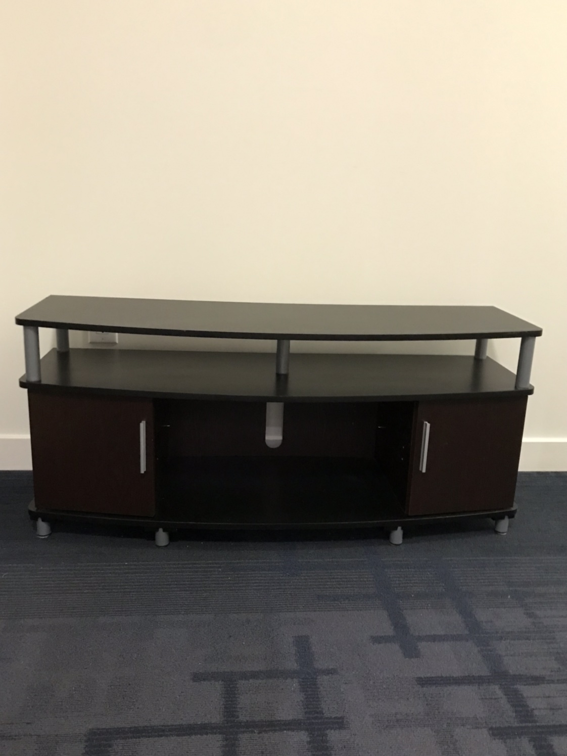 Elegant TV Stand With 2 Cabinet Including Shelf Inside
