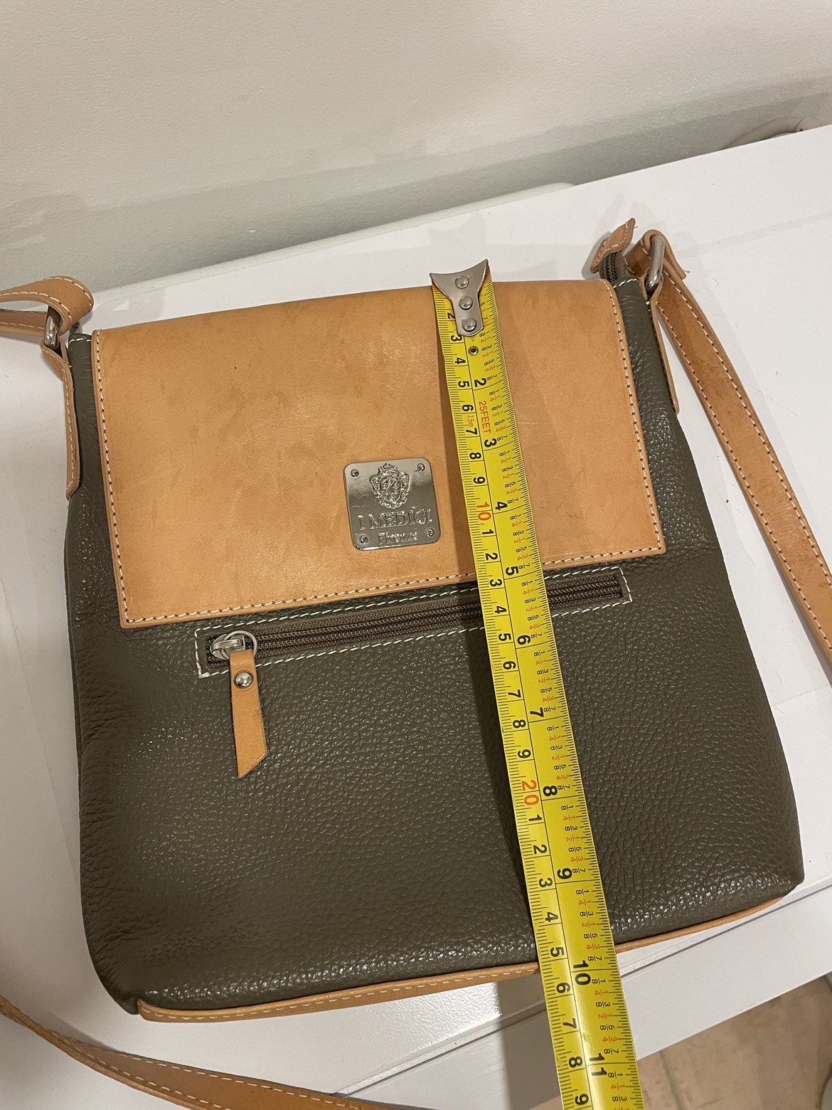 I Medici Crossbody leather purse image indicator(6)