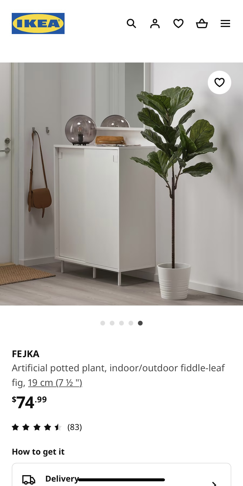 Ikea artificial plant - photo 3
