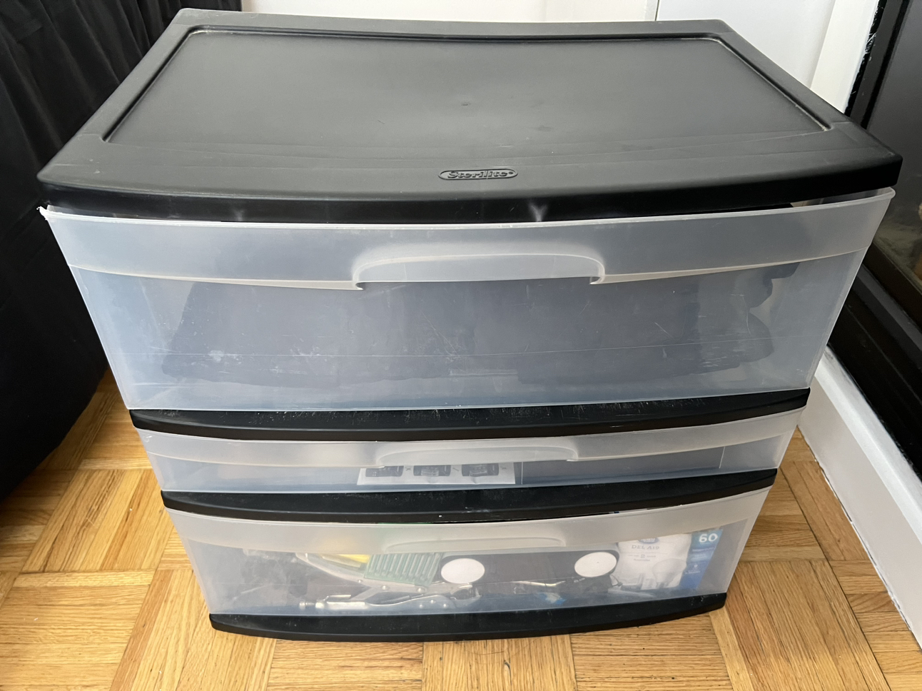 ❄️Three plastic drawer storage thumbnail