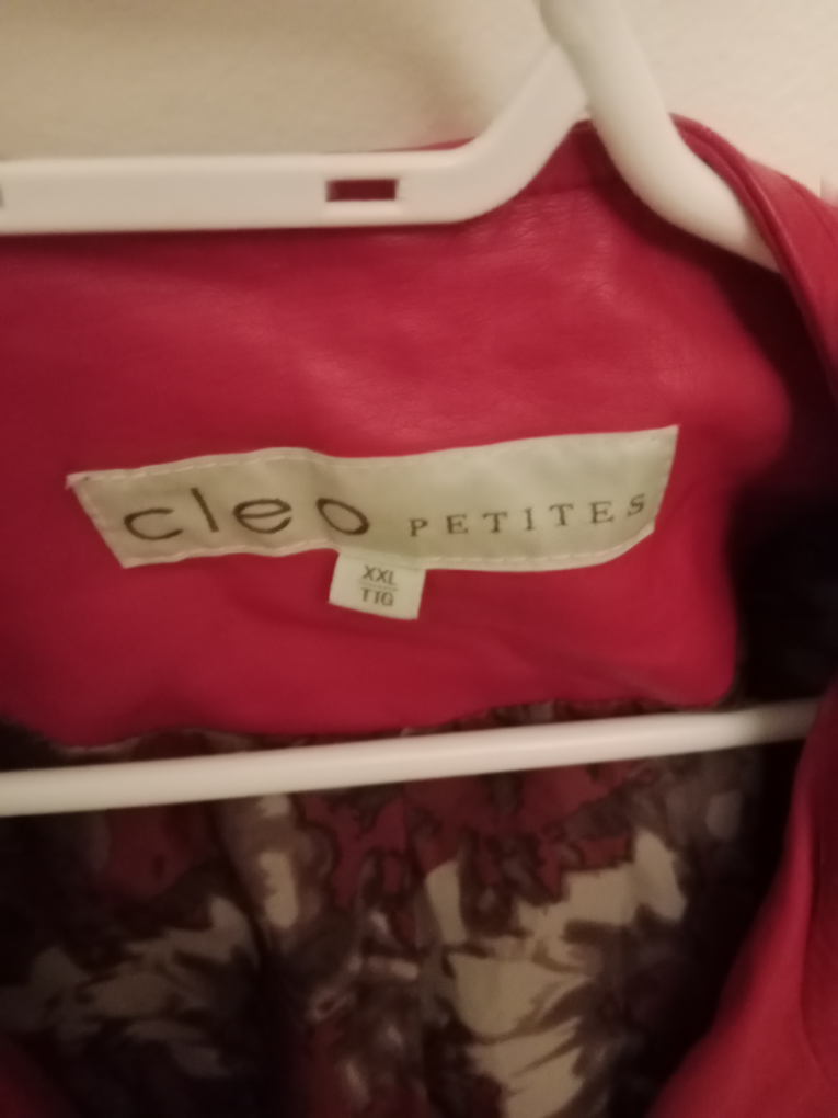 Cleo red pleather jacket - photo 2