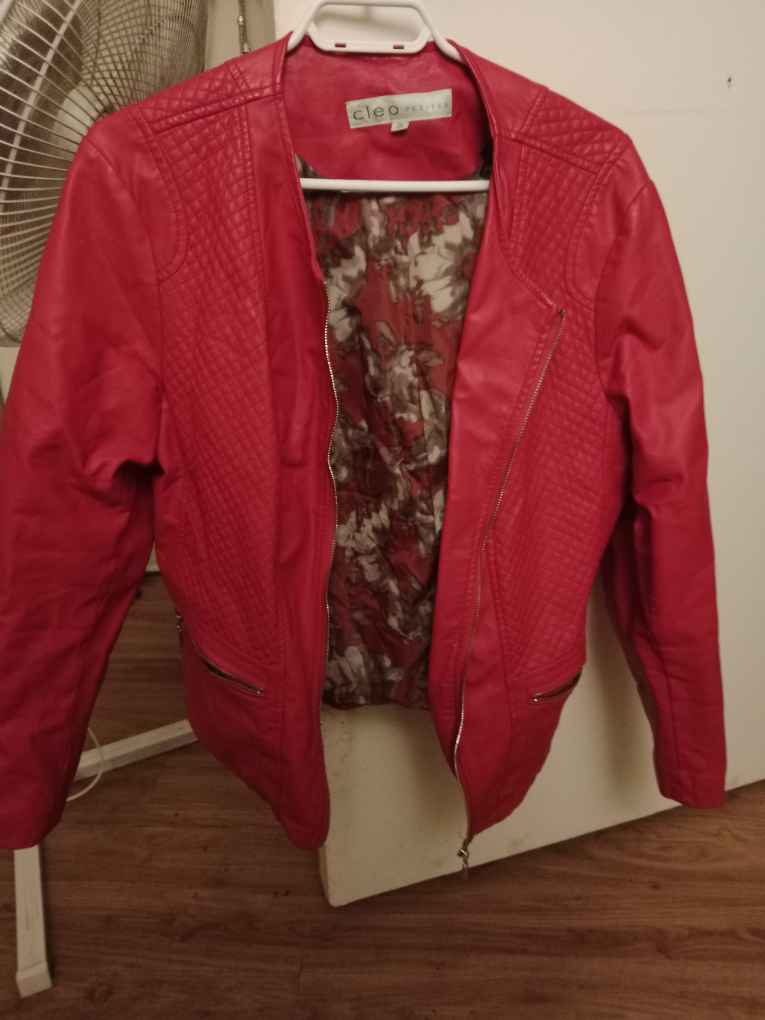 Cleo red pleather jacket - photo 3