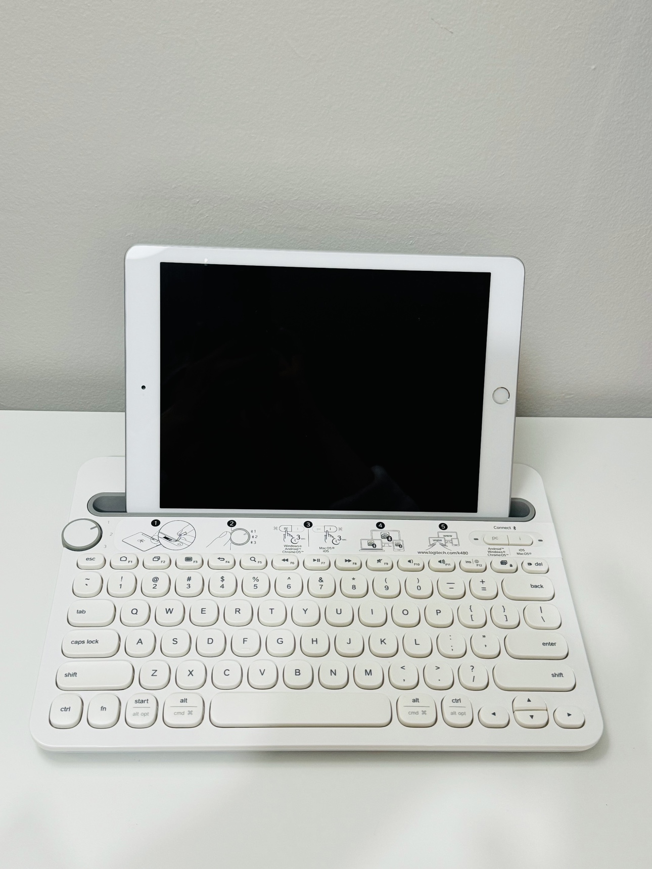 Logitech K480 Multi-Device Bluetooth Keyboard (white) - photo 3