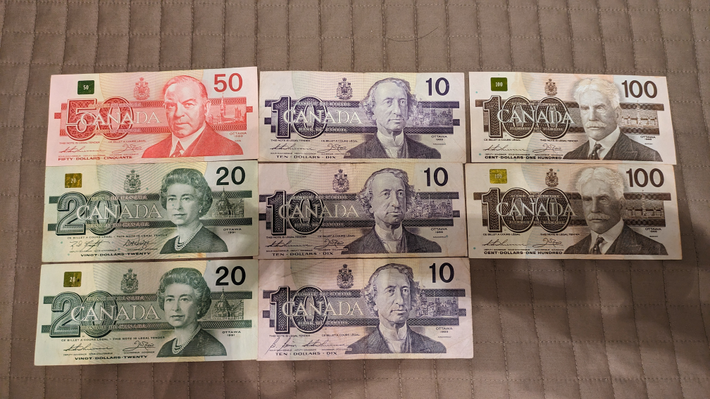 Old Canadian banknotes +$5 on spot thumbnail