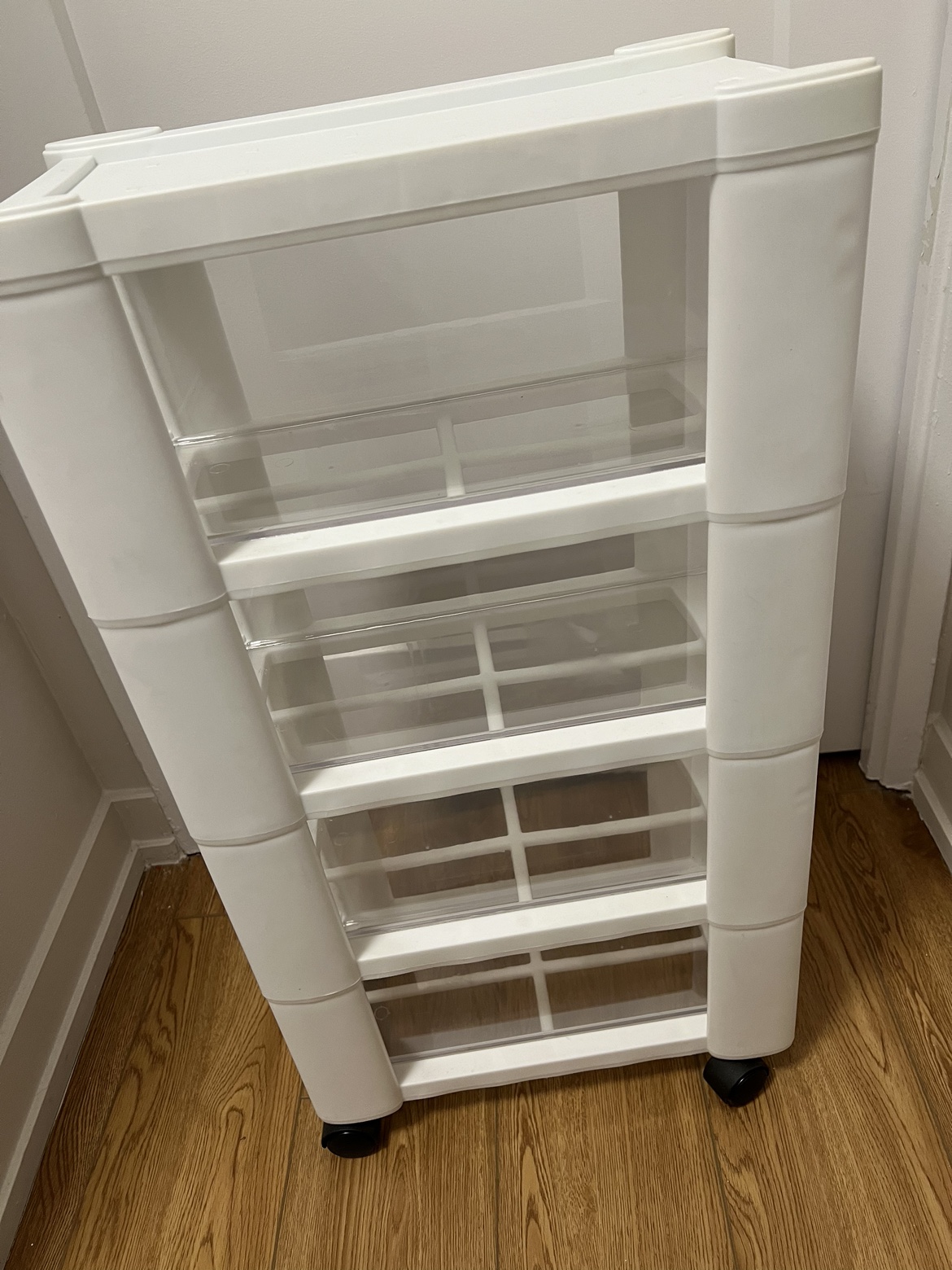 White 4 drawer storage unit - photo 3