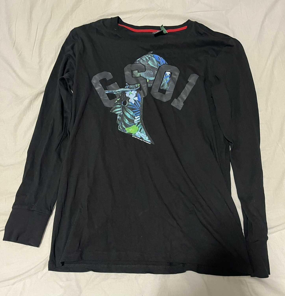 Men's Black G Star Raw Long Sleeve Shirt Top