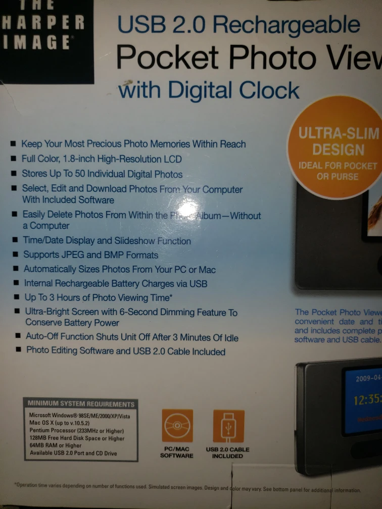 The Sharper Image Pocket Photo Viewer - photo 4