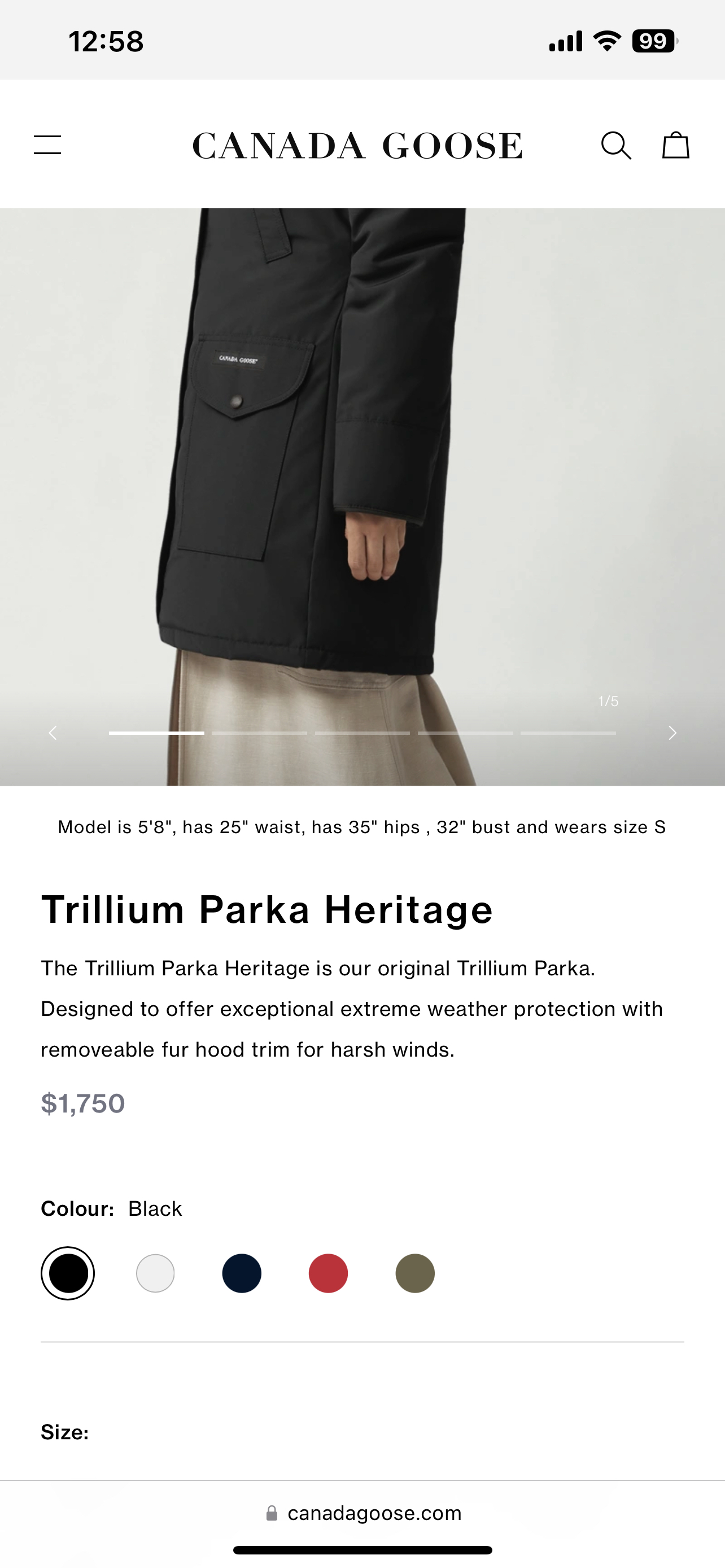 Women parka ( Canada Goose )